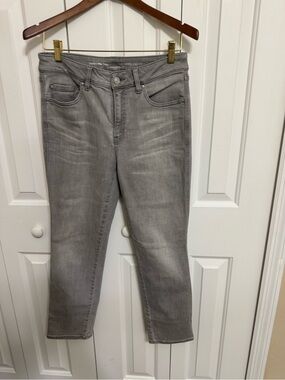 Chico's Define Me Denim Gray Cropped Slim Jeans